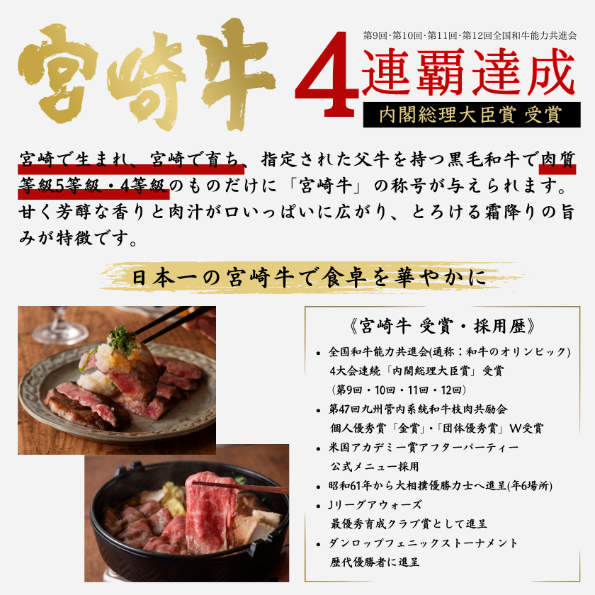 畜産農家応援】宮崎牛ふたつ盛り焼肉食べ比べ600g【SUMMERSALE